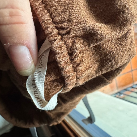 Soft Surroundings Aliso Linen Wide Leg Pants Coastal Cottagecore Boho Small - Picture 4 of 6